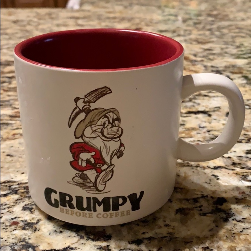 Disney “Grumpy before coffee” mug. Regular size.